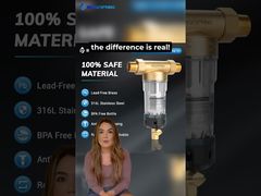 Filtro de limpieza manual de sedimentos giratorios para toda la casa
