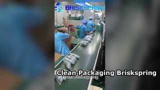 La línea de embalaje altamente limpia y organizada de BRISKSPRING