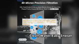 Filtro de agua para toda la casa Fácil instalación