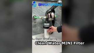 Abra el prefiltro de agua central BriskSpring MINI