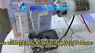 Ver la creación de iones eléctricos del descalcificador de agua BriskSpring 2