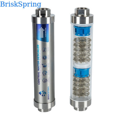 Q1 Whole House Non-Salt Water Descaler with Transparent Food Grade Housing for Efficient Scale Inhibition
