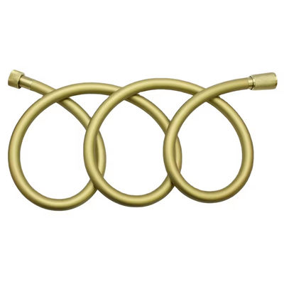 Briskspring manguera de ducha flexible Silicón de oro cepillado