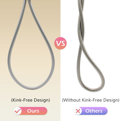 manguera de ducha superblanda antitorsión flexible