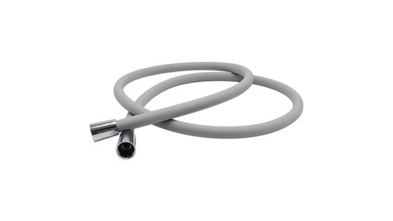 Extensión de manguera de ducha de silicona flexible con diseño anti-kink y ajuste de latón