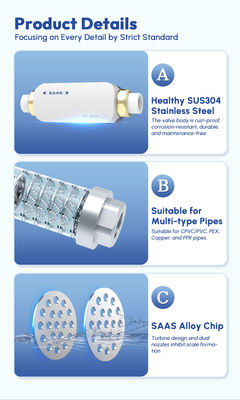 Protección por patente de SS304 Descalentador electrónico de agua para agua dura