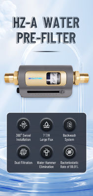 Filtro de agua horizontal de retrolavado automático de alto flujo para uso doméstico y comercial Eliminación confiable de impurezas de sedimentos