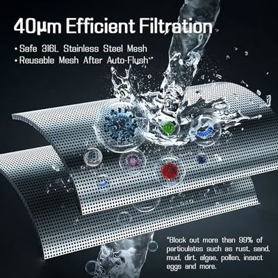 Purificador de sedimentos autolimpiante universal para toda la casa para un suministro de agua más saludable