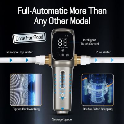 Purificador de sedimentos autolimpiante universal para toda la casa para un suministro de agua más saludable