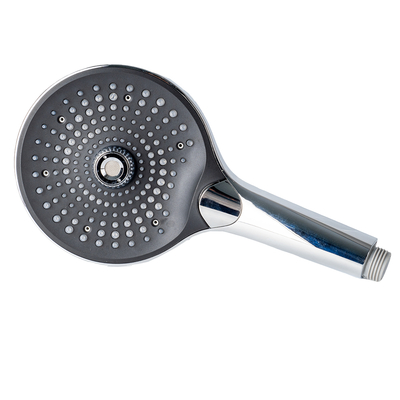 Cabezal de ducha de microburbujas Spa con conector universal G1/2 – Boquillas de silicona antibacterianas, 3 modos de función, ABS + acero inoxidable 304
