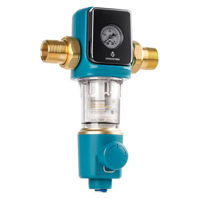 Prefiltro de sedimentos libre de BPA con sifón de lavado de retroceso con diseño para uso doméstico