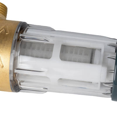 Filtro de agua previo de grado alimenticio más reciente de 50 micras, diseño reutilizable con sistema de retrolavado y limpieza profunda para agua doméstica