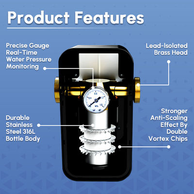 NSF Certified Scale Inhibition Water Descaler with SAAS Technology for Household Use