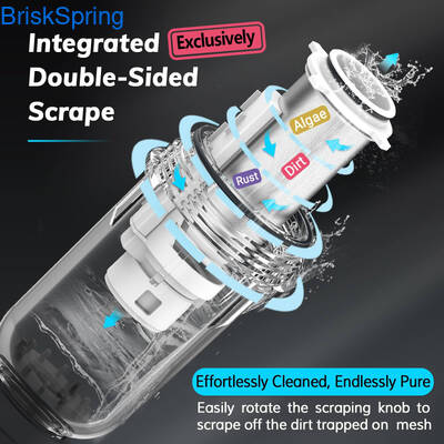 Prefiltro de agua de 3/4 pulgada con caudal de 5T/H y diseño autolimpiante para uso doméstico