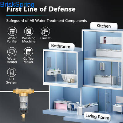 Prefiltro de agua de 3/4 pulgada con caudal de 5T/H y diseño autolimpiante para uso doméstico