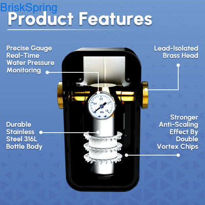 Filtro antical para descalcificador de agua, alternativa sin sal para ablandador para cocina, baño y mantenimiento de tuberías