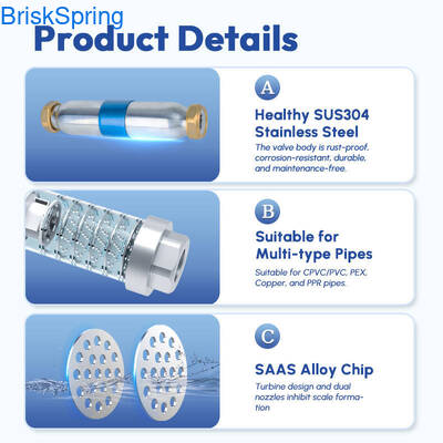 Descalentador de agua de alta eficiencia SAAS Turbo Chip con tasa de flujo de 5T / H y certificación NSF para sistemas de agua de toda la casa