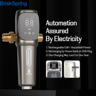 Prefiltro totalmente automático de sedimentos inteligentes, prefiltro de agua de toda la casa de lavado automático para la protección de la fontanería del hogar