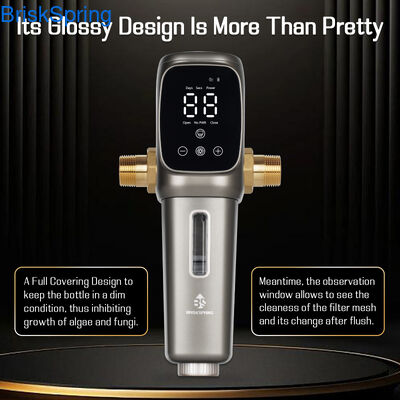 Prefiltro totalmente automático de sedimentos inteligentes, prefiltro de agua de toda la casa de lavado automático para la protección de la fontanería del hogar