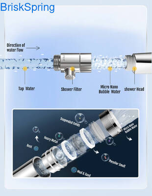 Generador de burbujas micro nano con 100 mil millones de burbujas por litro 0.001-0.1 mm de diámetro de burbuja para ahorrar 20% de agua en las duchas