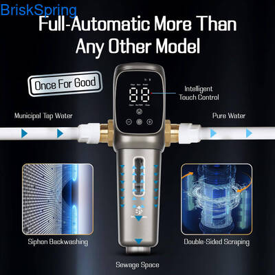 Prefiltro de agua de malla de acero inoxidable 316L certificado NSF con tasa de flujo de 6T/H y control táctil inteligente