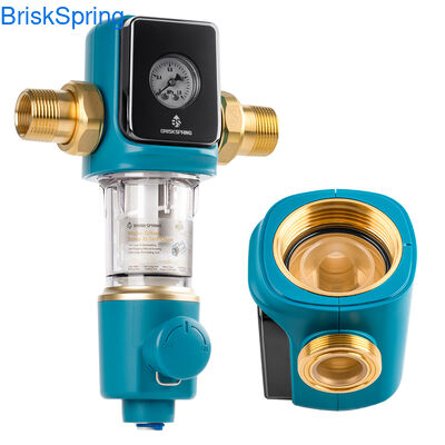 Prefiltro de agua compacto de 1,08 kg con diseño resistente a obstrucciones y protección completa del sistema