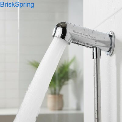Premium H59-1 Brass Micro Bubble Shower Nozzle with 0.001-0.1 MM Bubble DIA and Water-driven Ultra Fine Bubble Generator for Enhanced Skin Hydration