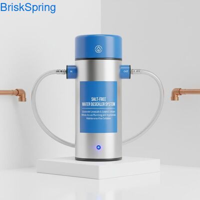 Sistema ecológico descalcificador de agua sin sal con capacidad de 10,000 galones y descalcificador sin mantenimiento para toda la casa