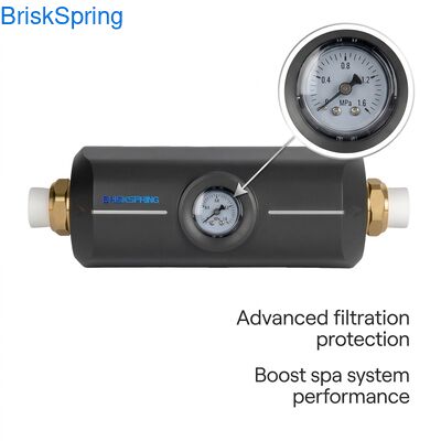 Descalcificador de agua con inhibición física de incrustaciones sin mantenimiento para sistemas de filtración y spa