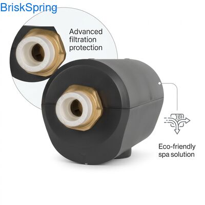 Descalcificador de agua con inhibición física de incrustaciones sin mantenimiento para sistemas de filtración y spa