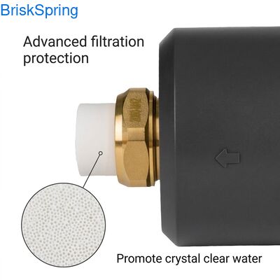 Descalcificador de agua con inhibición física de incrustaciones sin mantenimiento para sistemas de filtración y spa