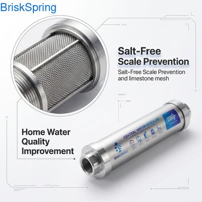 Sistema de descalentador de agua sin sal: Detenga la escala de agua dura, extienda la vida útil del aparato y mejore la eficiencia del agua (no se necesitan productos químicos)