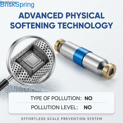 Descalcificador de agua con tecnología avanzada de ablandamiento físico, certificado NSF RoHS REACH para uso doméstico ecológico de alta gama