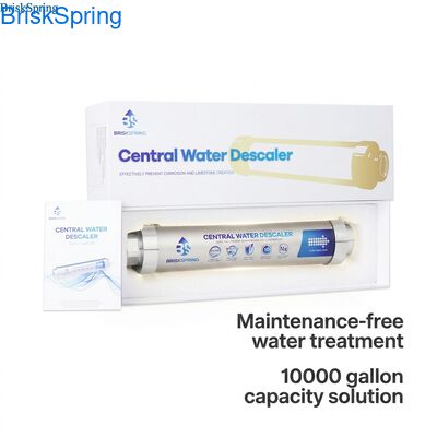 Descalentador de agua para toda la casa sin mantenimiento y ecológico con capacidad de 10.000 galones para la prevención de cal.