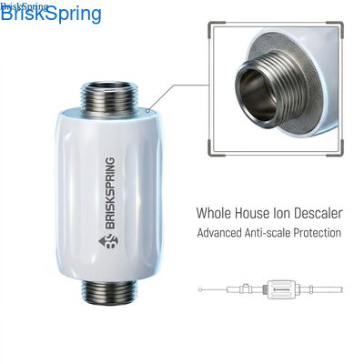 Ion Polarization Water Descaler with Customizable Fitting Size and Anti-scale Protection for Whole House Water Softening