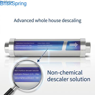 Descalcificador de agua sin sal para el hogar: detenga la cal del agua dura, mejore la eficiencia y prolongue la vida útil de los electrodomésticos sin productos químicos