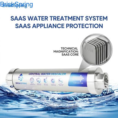 Tecnología SAAS Protección de lavadora Descalentador de agua con sistema de inhibición de escala de toda la casa