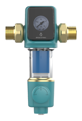 Filtro de sedimentos de 22 GPM con centrifugado, filtración de 40 µm y retrolavado automático para prefiltración de agua de toda la casa