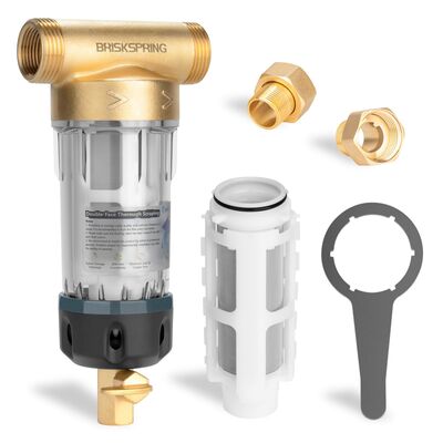Prefiltro manual de agua para toda la casa de cuarta generación con precisión de filtración de 40 µm y filtración de malla reutilizable