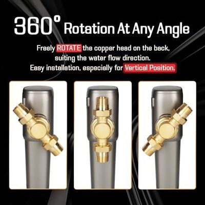 AT-30G-BS Automatic Whole House Sediment Pre-Filter with 40 Micron Filtration Accuracy and Timed Self-Flushing SUS316L Stainless Steel Mesh