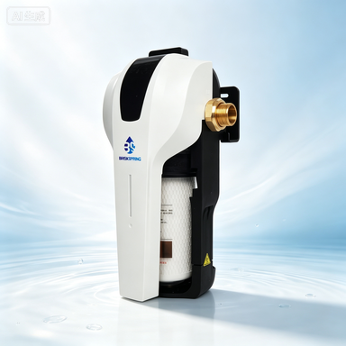 Purificador de agua inteligente y compacto para toda la casa con alto flujo de 15 L/min, cartucho de cambio rápido y recordatorio inteligente de reemplazo de filtro