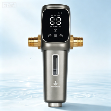 Filtro de agua prefiltro para toda la casa totalmente automático con filtración de precisión de 40 micrones y malla de acero inoxidable SUS 316L