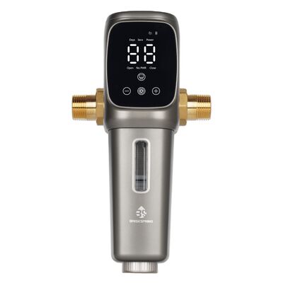 Filtro de agua prefiltro para toda la casa totalmente automático con filtración de precisión de 40 micrones y malla de acero inoxidable SUS 316L