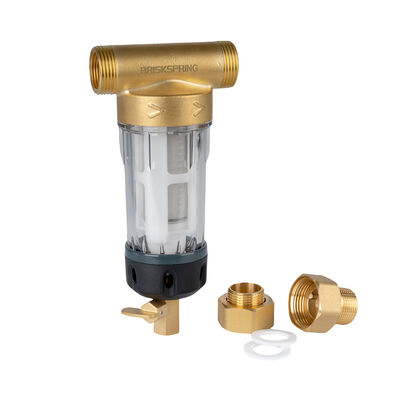 Prefiltro de agua de sedimentos de toda la casa con filtración de 40 micras Diseño reutilizable y malla de grado alimentario SS316L