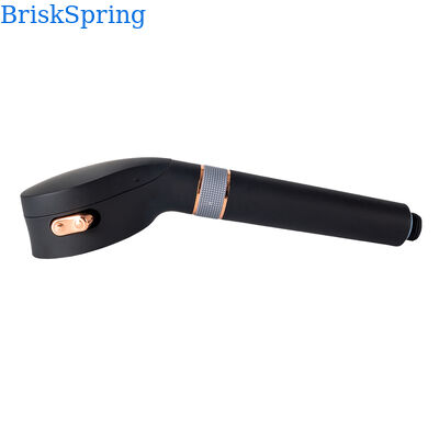 Luxury Black Rose Gold Micro Nano Bubble Shower Head with 3 Spray Modes and Water Saving Technology
