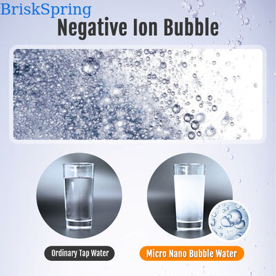 1440° Rotation Multi-Joint Micro Nano Bubble Faucet Aerator con 1,09 × 108 ± 1,65 × 107 partículas/ml Concentración de burbujas y H59-1 Latón + SUS304 Construcción de acero inoxidable