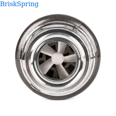 Sistema Descalcificador de Agua Premium BriskSpring Sin Sal con Tecnología de Polarización Iónica SAAS, Caudal de 4T/H y Material de Latón H59-1