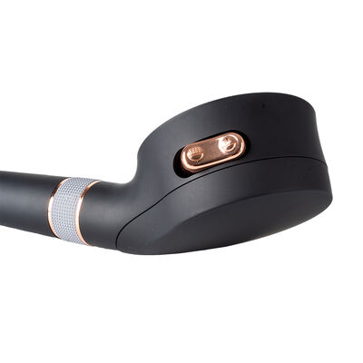 Cabezal de ducha de microburbujas nano de oro rosa negro con 3 modos de pulverización, cabezal de ducha de mano que ahorra agua
