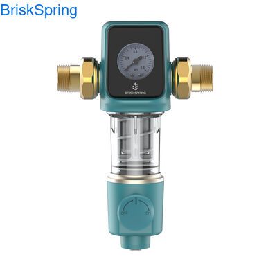 Prefiltro de agua para toda la casa con autolimpieza de acero inoxidable, sistema de prefiltración de sedimentos con retrolavado reutilizable para purificador de agua de plomería doméstica