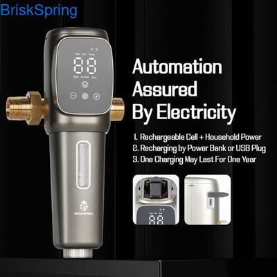 Prefiltro de agua con malla de acero inoxidable 316L, con alto flujo de 6T/H y control táctil inteligente